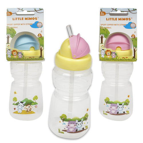 Little Mimos 8 oz Sports Training Cup with Straw 6M+ 
