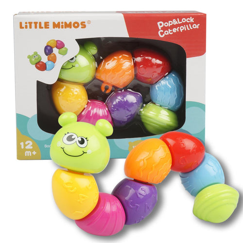 Little Mimos Pop and Lock Caterpillar Baby Toy - Offpricebundles