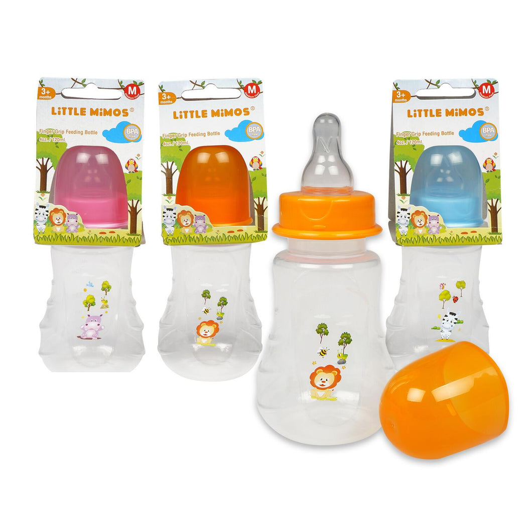 4 oz Little Mimos Baby Bottle with Silicone Nipple 