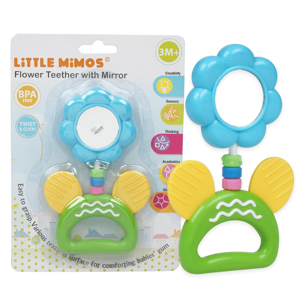 Little Mimos Flower Baby Teether with Mirror 