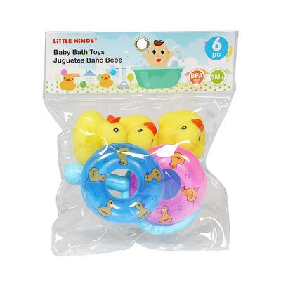Little Mimos 6 Piece Rubber Ducky Bath Play Set 
