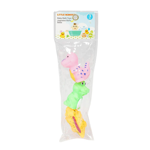 Little Mimos 3 Piece Dinosaur Baby Bath Toy Set - Offpricebundles