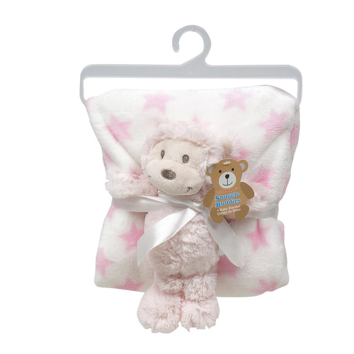 Little Mimos Plush Blanket with Toy Monkey- 30