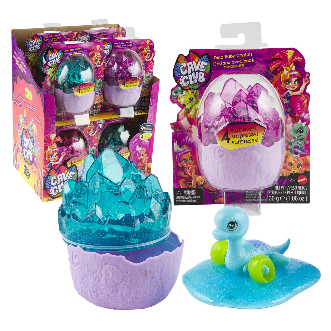 Cave Club Dino Baby Crystal - Mattel (8 Pieces)