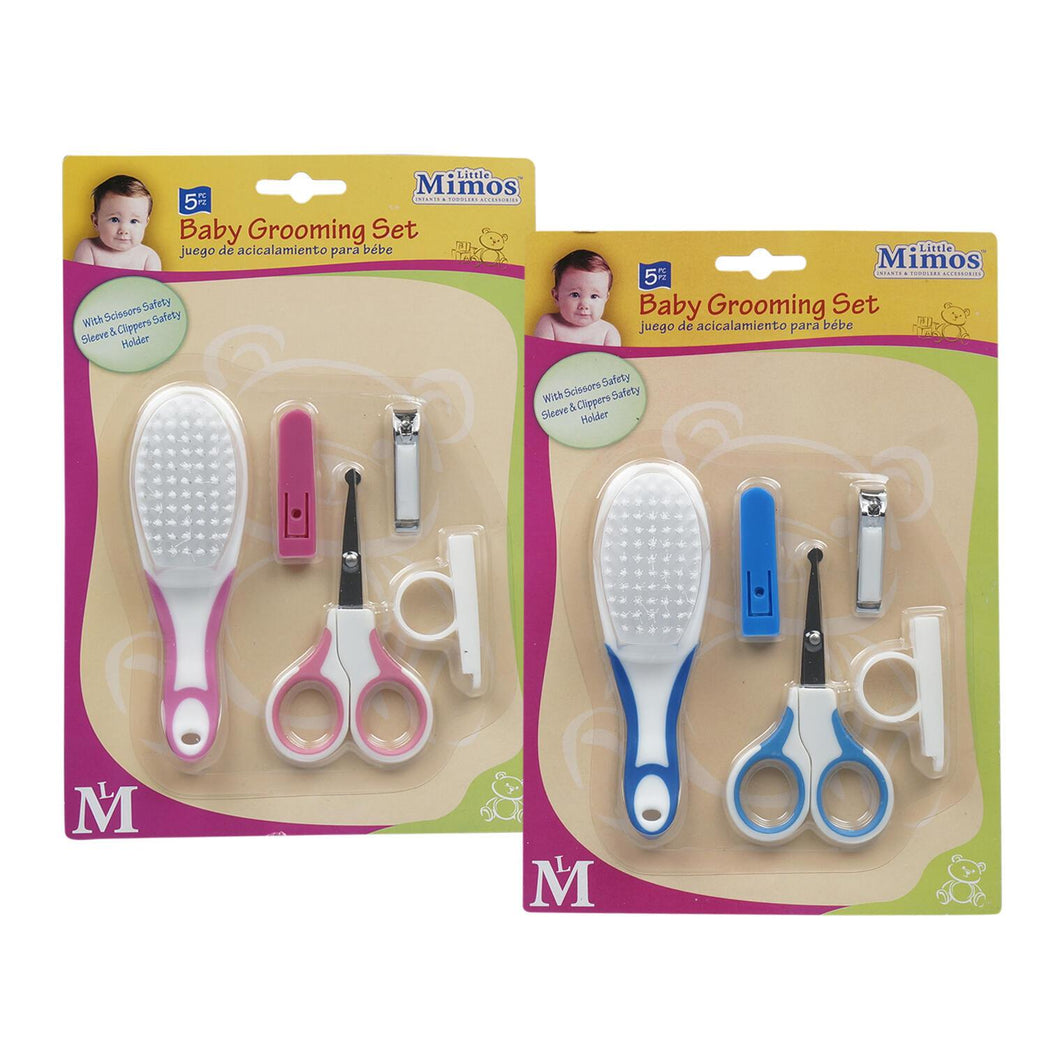 Little Mimos 5 piece Baby Grooming Set - 2 Assortment 